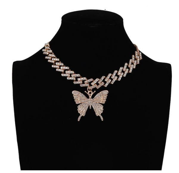 Butterfly Choker Necklace Silver Pendant Handmade Black NEW Fashion Women |  eBay