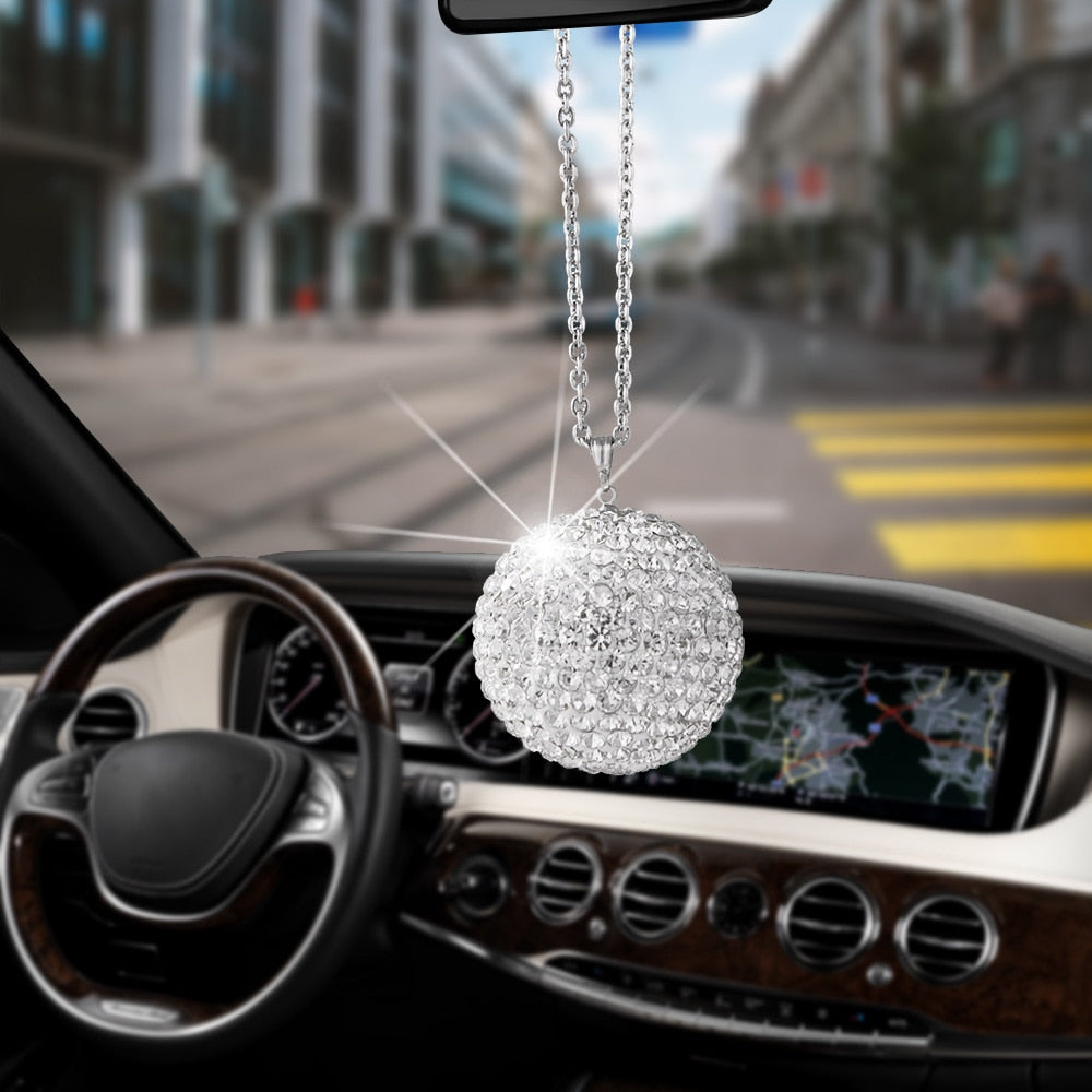 Bling Star Rhinestone Pendant for Car Interior Rearview Mirror