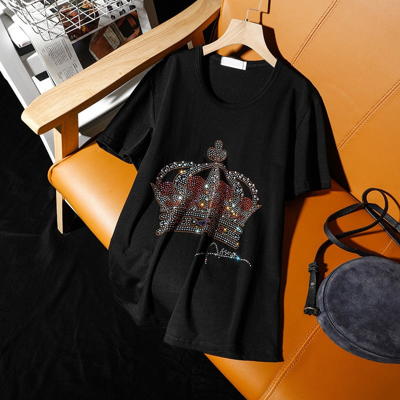Bling Crown Design T-Shirt