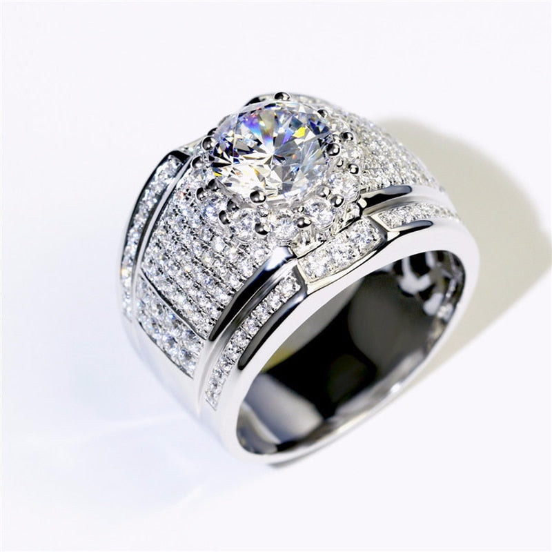 Bling CZ Stone Silver Ring