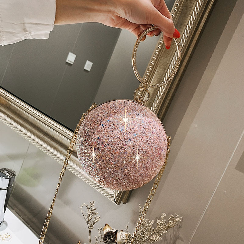 Glitter Sparkles Sphere Clutch