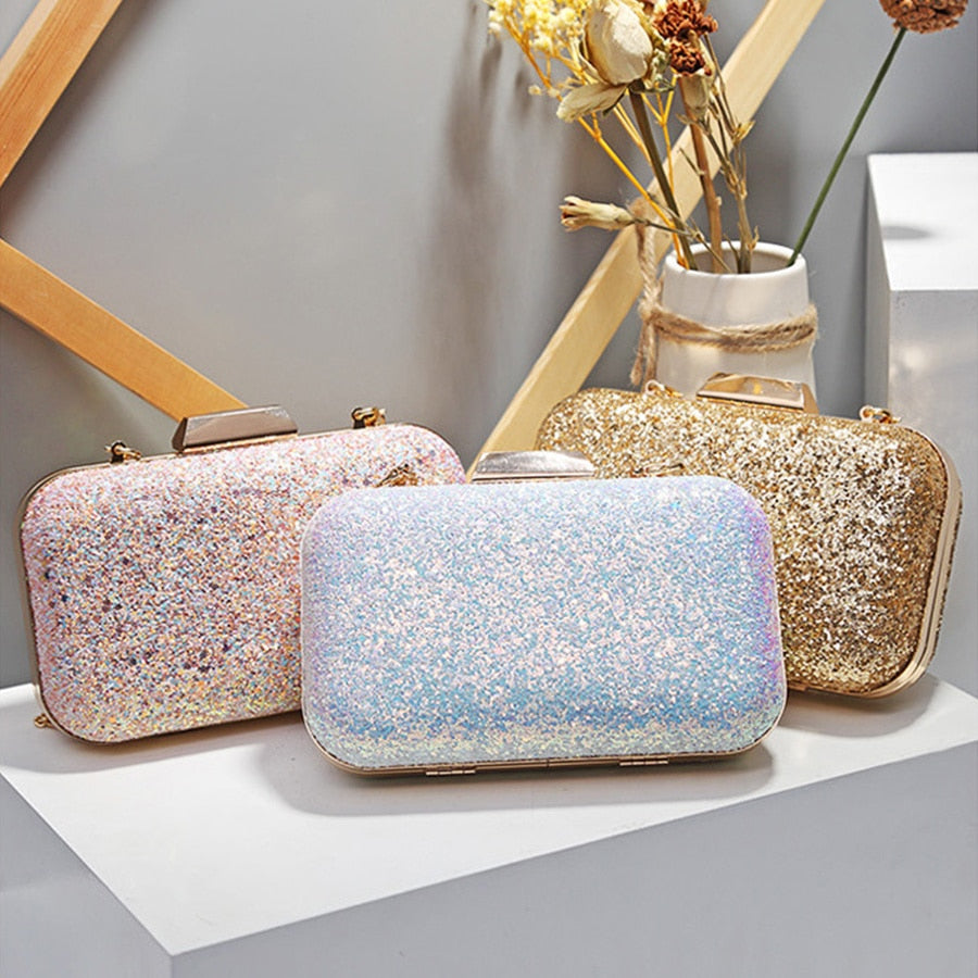 Sequin Glitter Clutch Bag